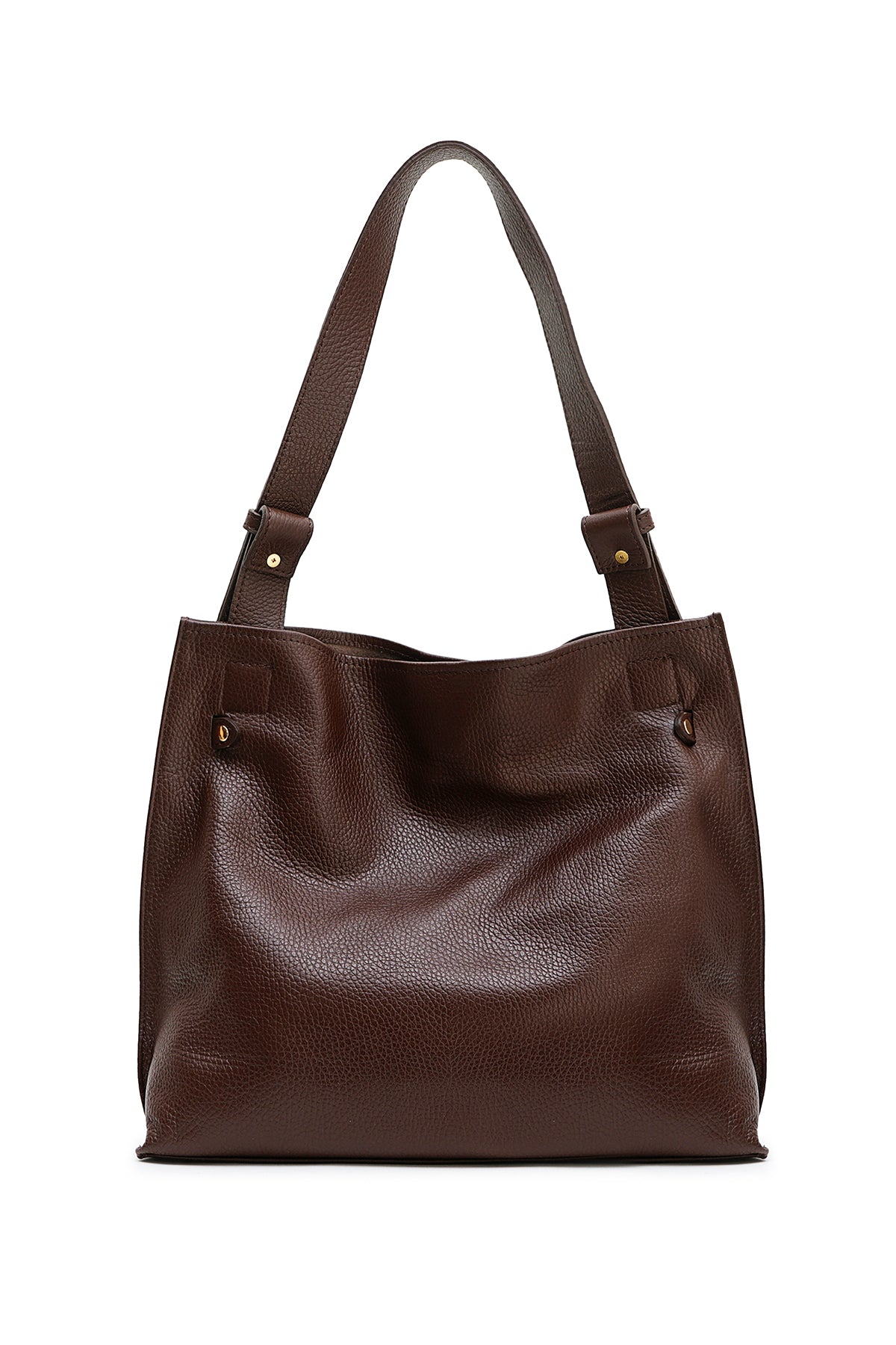 ERELL Sac porté épaule en cuir Moka