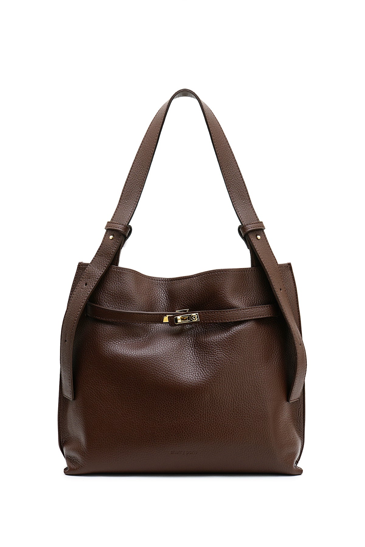 ERELL Sac porté épaule en cuir Moka