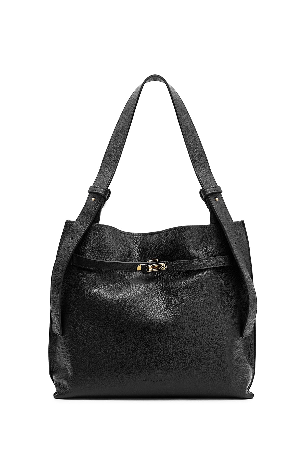 ERELL Sac porté épaule en cuir Noir