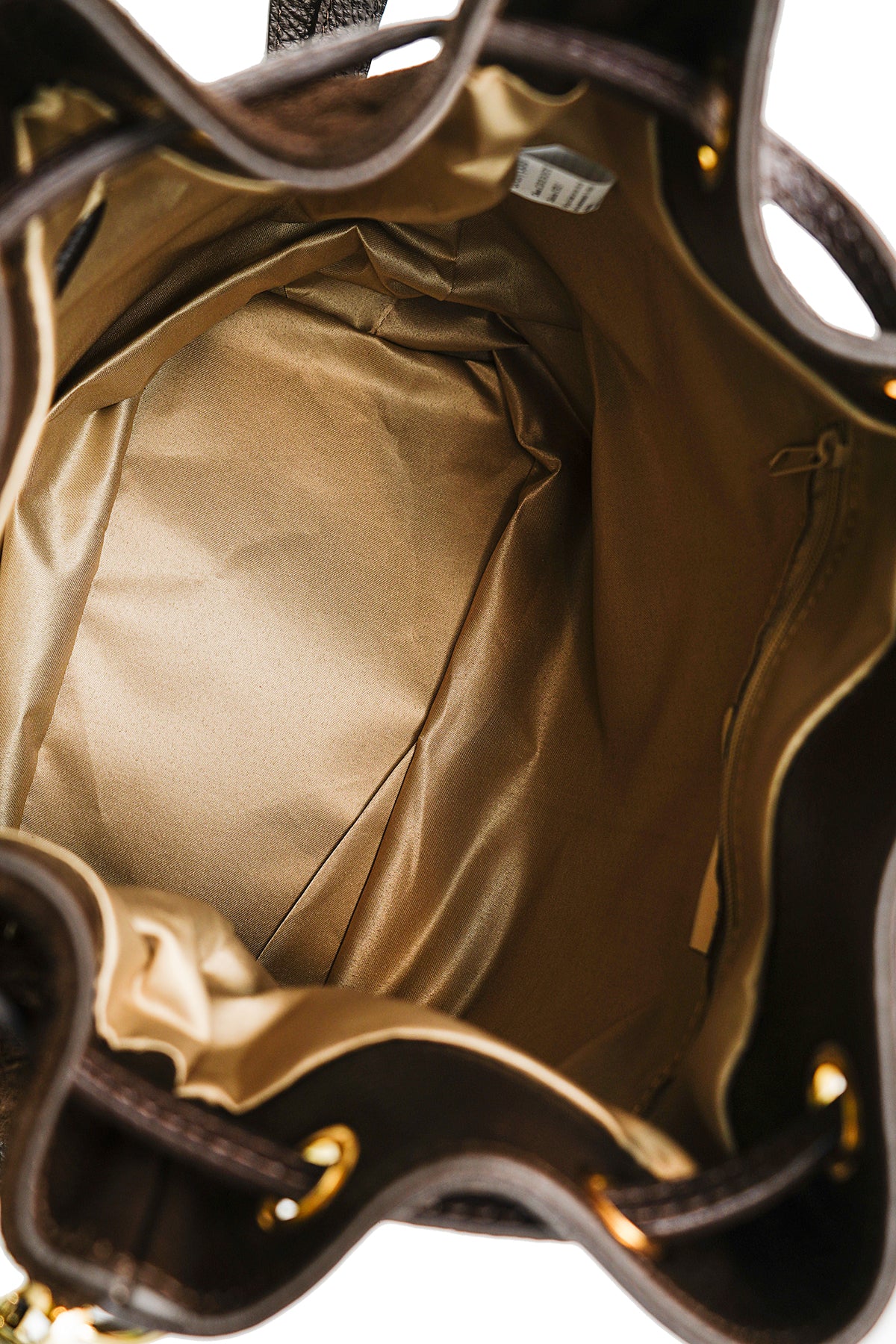 RÉGINE Sac bourse en cuir Marron